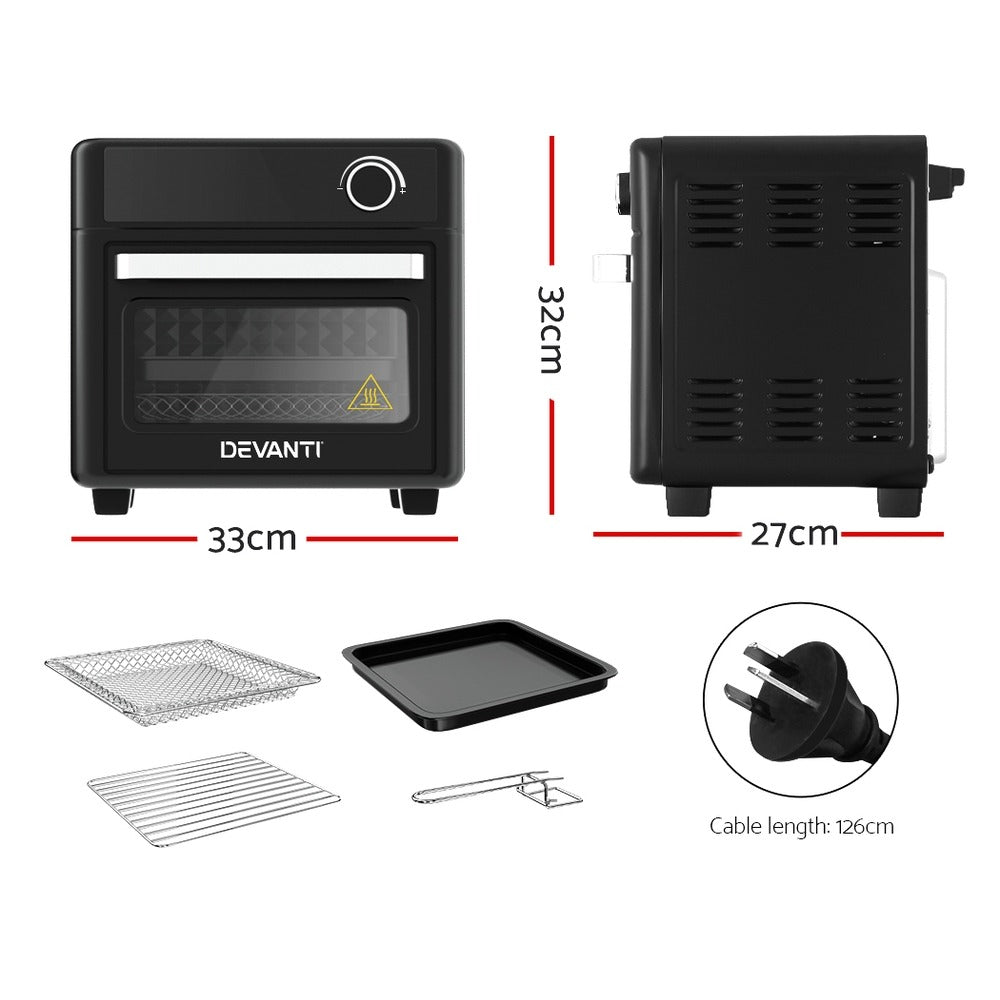 Digital Air Fryer - 15L for Kitchen with Practical Design – close-up product details