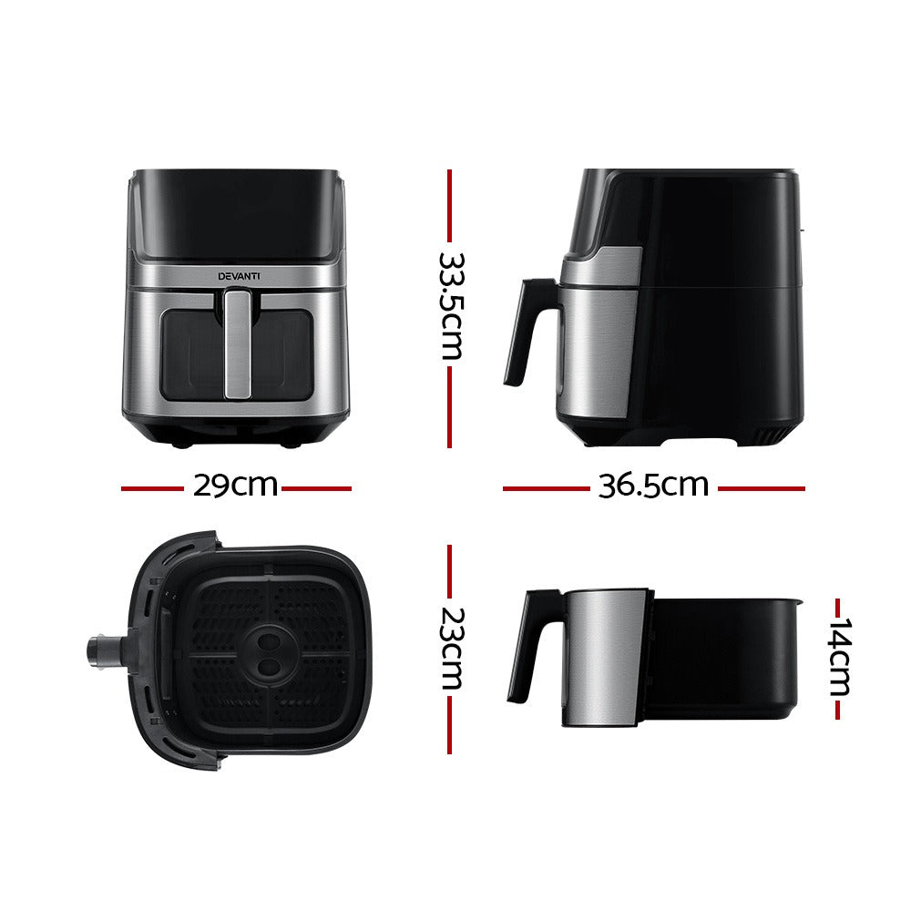 Digital Air Fryer - 6.5L for Kitchen with Practical Design – close-up product details