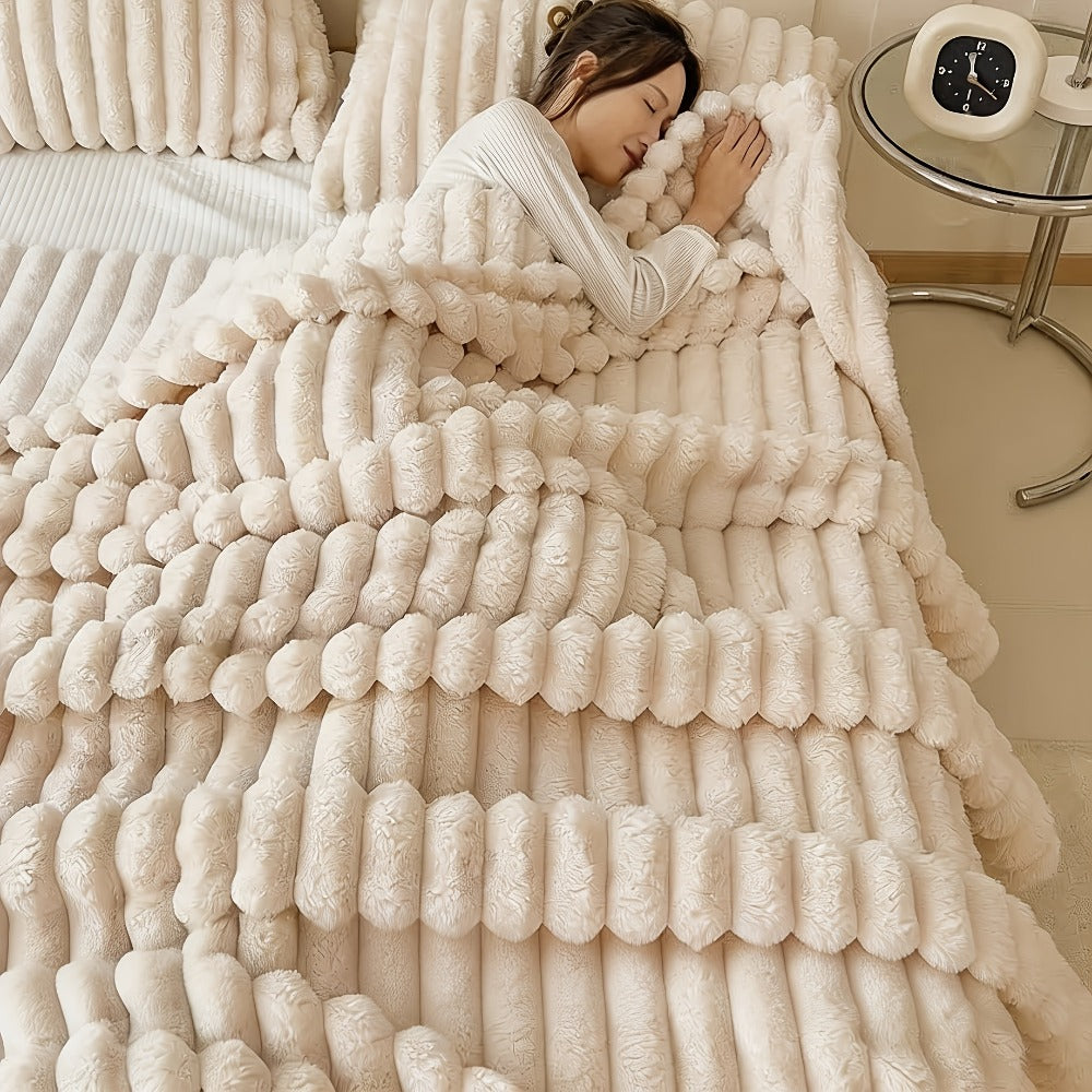 Double-Sided Fleece Blanket – Plush All-Season Throw for Home – alternate product view