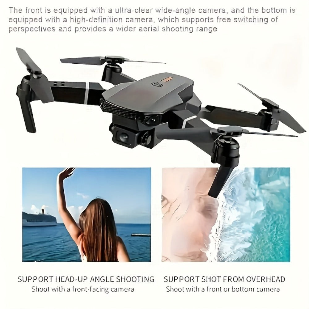 Dual-Camera Foldable Camera Drone – Auto Hover & Obstacle Avoidance – product detail angle