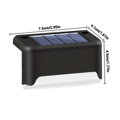 10/20pcs Solar LED Deck Lights - Ip65 Waterproof, Auto On/Off, for Outdoor Stairs, Fence & Pathway - Perfect for Commercial Spaces Like Malls, Hotels, And Libraries, Stair Lights