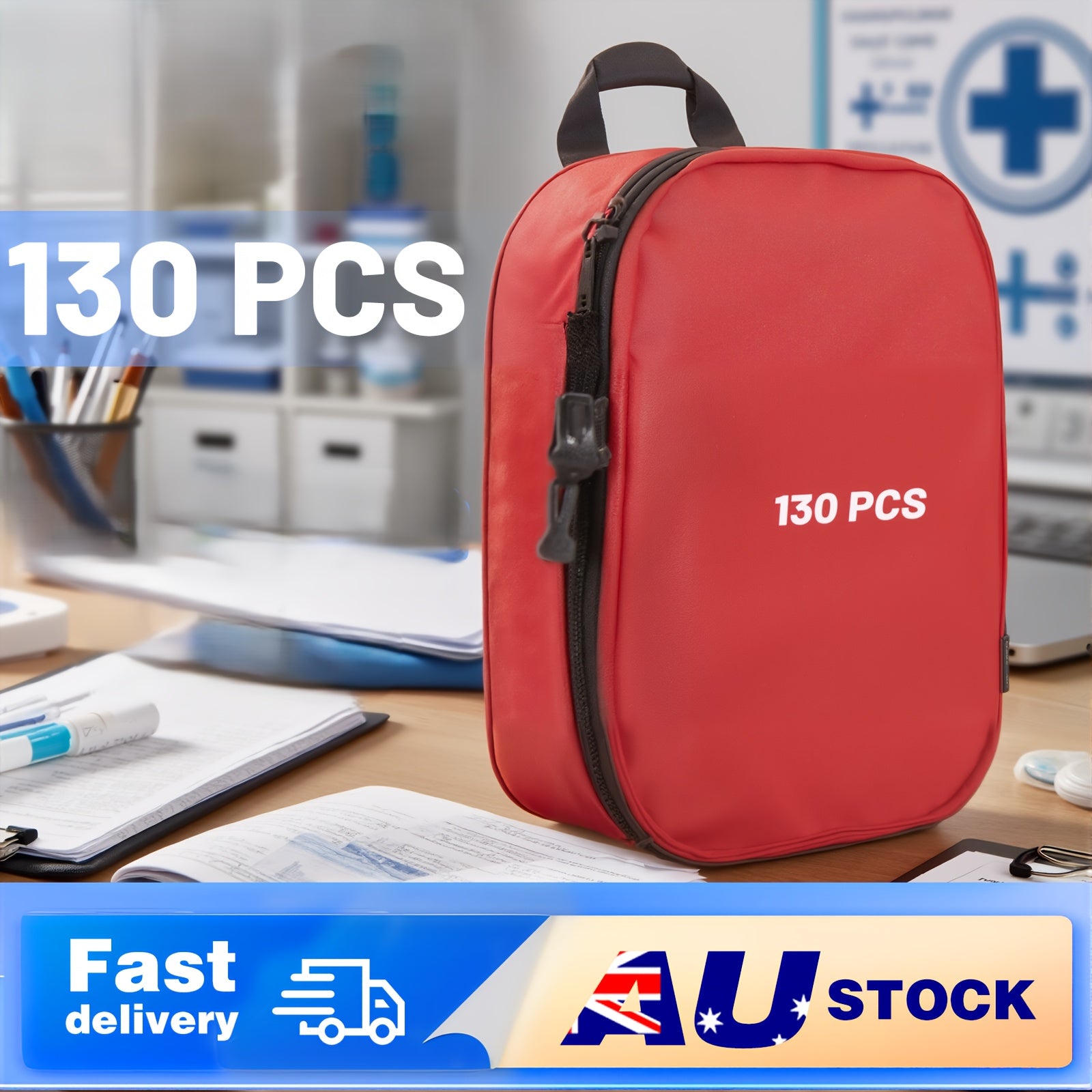 HEYMIX First Aid Kit, 556pcs/ 280pcs/ 200pcs/ 140pcs/130pcs Emergency Survival Hiking Kit, Family First Aid Camping Bag, Travel Medical Survival Pouch for Workplace, Home, Garage, Registered Emergency Bag