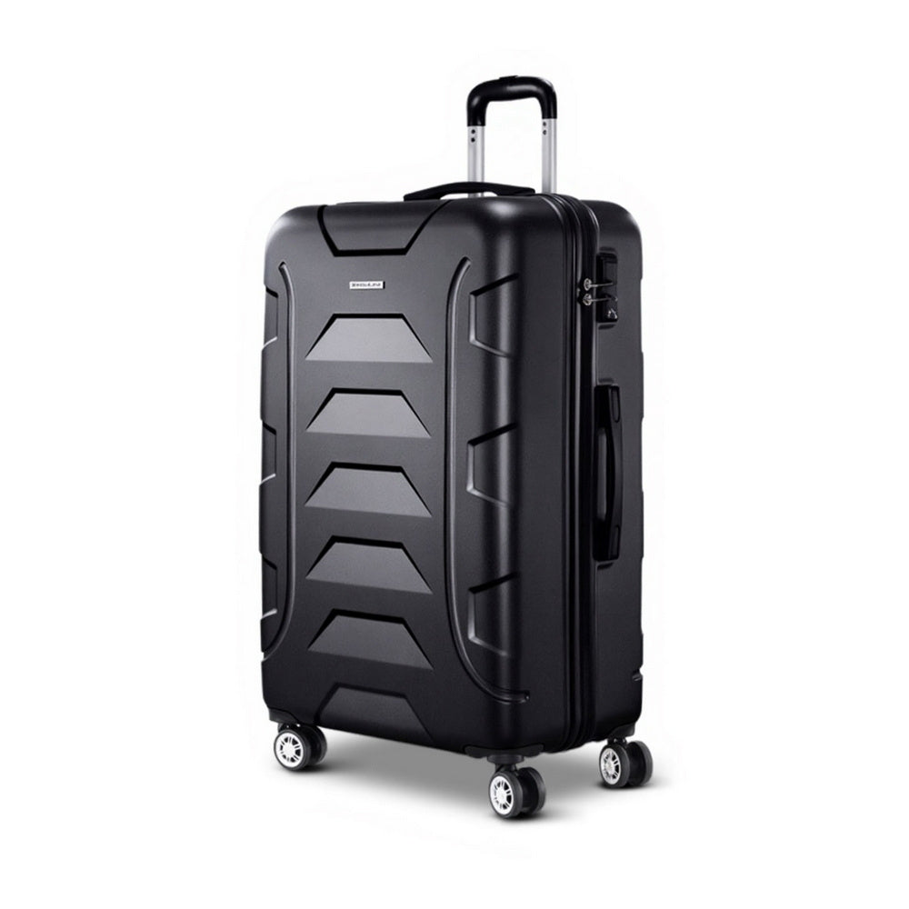28 Inches 75Cm Luggage Trolley Travel Suitcase Set TSA Hard Case Lightweight Strap