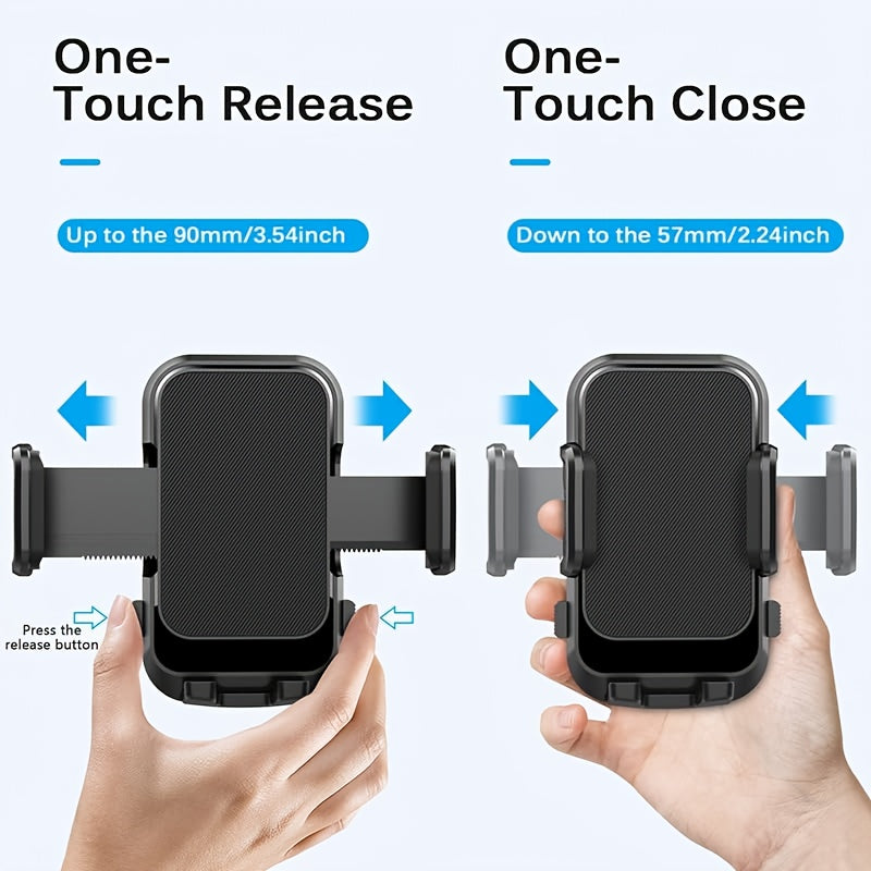 Universal Car Phone Mount, Hands-Free Holder for Dashboard, 360° Rotatable Expandable Mobile Holder