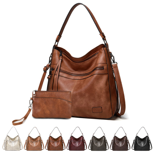Ladies' Large Capacity Tote Bag with A Simple And Stylish Design, Featuring High-quality Materials. It Is A Versatile And Eye-catching Crossbody Bag Suitable for Daily Commutes.