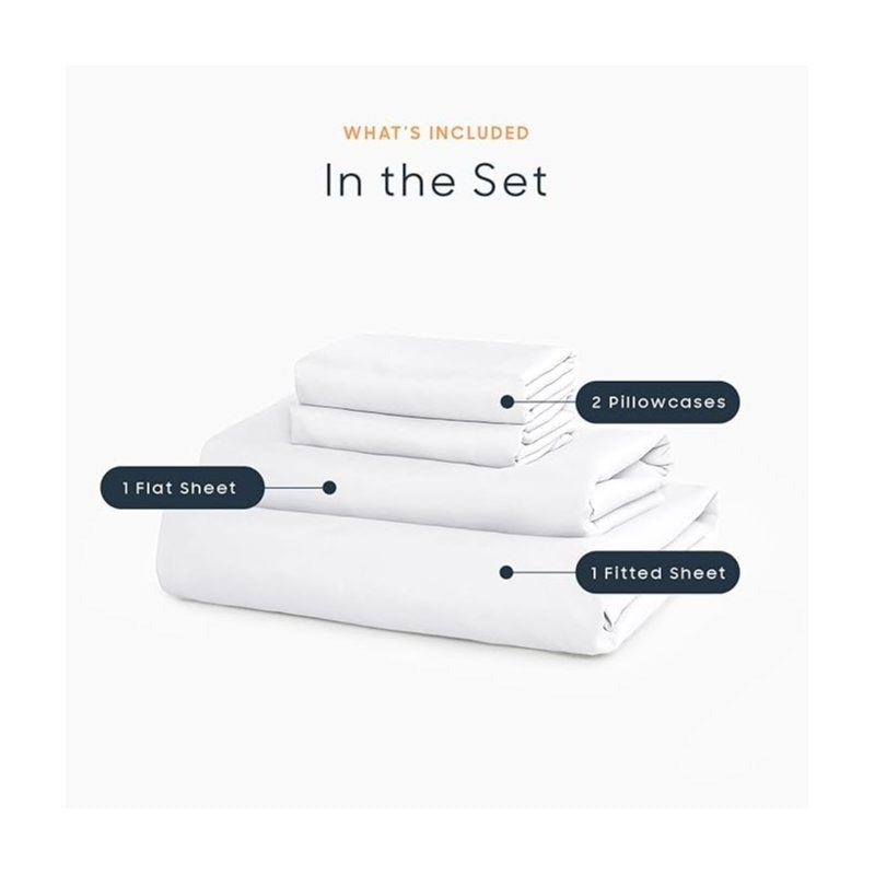 4pcs Bed Sheet Set - Ultra Soft - Super Cooling & Soft Bed Sheets - Fitted Sheet Deep Pocket Up to 35cm - Hotel-Quality Bedding Sheets Set - GREAT GIFTS