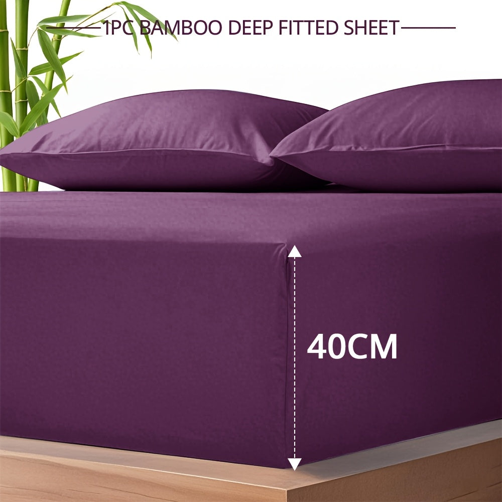 2000TC Bamboo Fitted Sheet – Cooling 40cm Deep-Pocket Bedding – additional product view 23