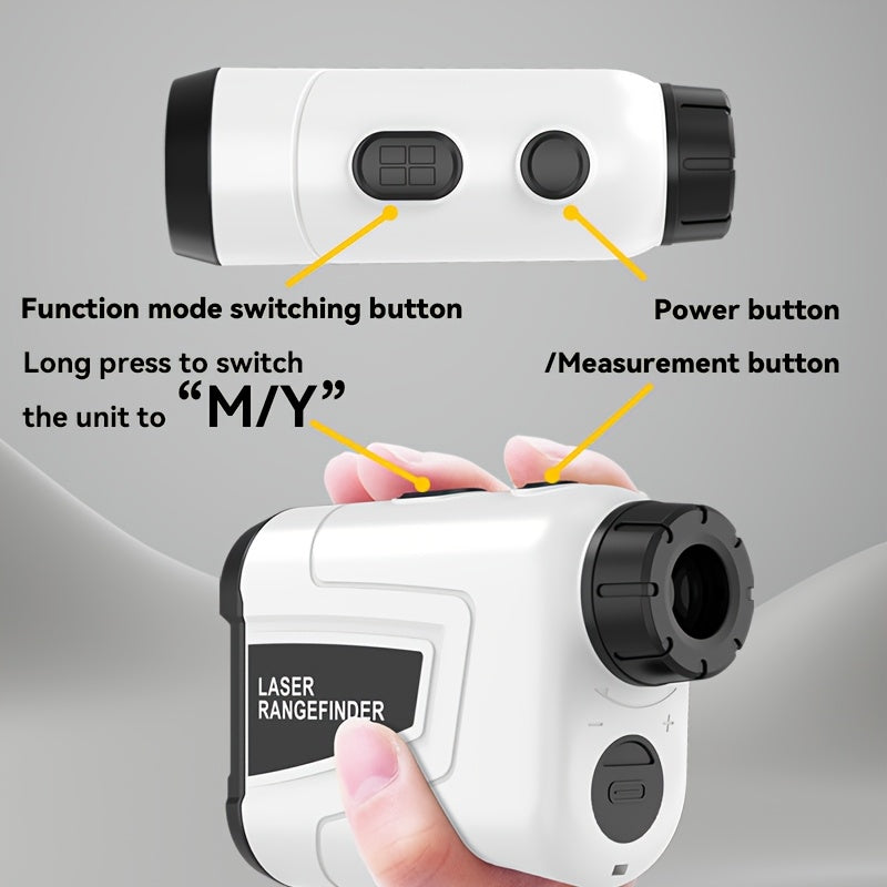 1097.28meter 6X Magnification Laser Golf RangeFinder for Golf Accurate Slope Switch Pulse Vibration Target Lock Trajectory Compensation Continuous Measurement Angle Measurement Lithium Battery Type-C Rechargeable Battery