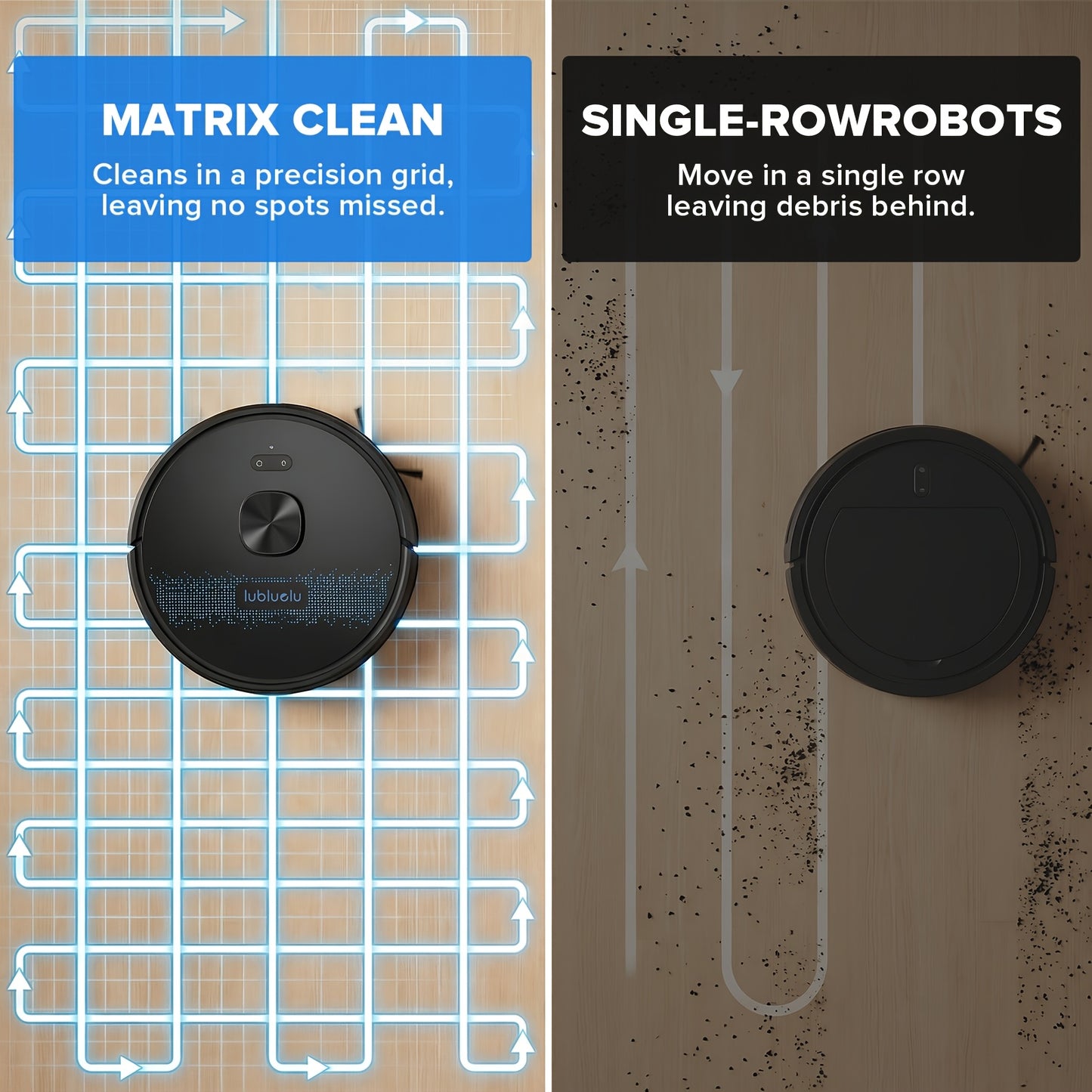 Lubluelu 2026 Robot Vacuum, 7000 Pa/2.5L Self Empty Station/60 Days Hands Free Cleaning/3-In-1 Vacuum And Mop/Wifi/App/24 No-Go Zones/5 Editable Mapping