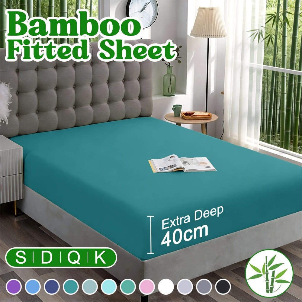 Cooling Bamboo Fitted Sheet – Cooling Bedding, Deep Pocket – additional product view 33