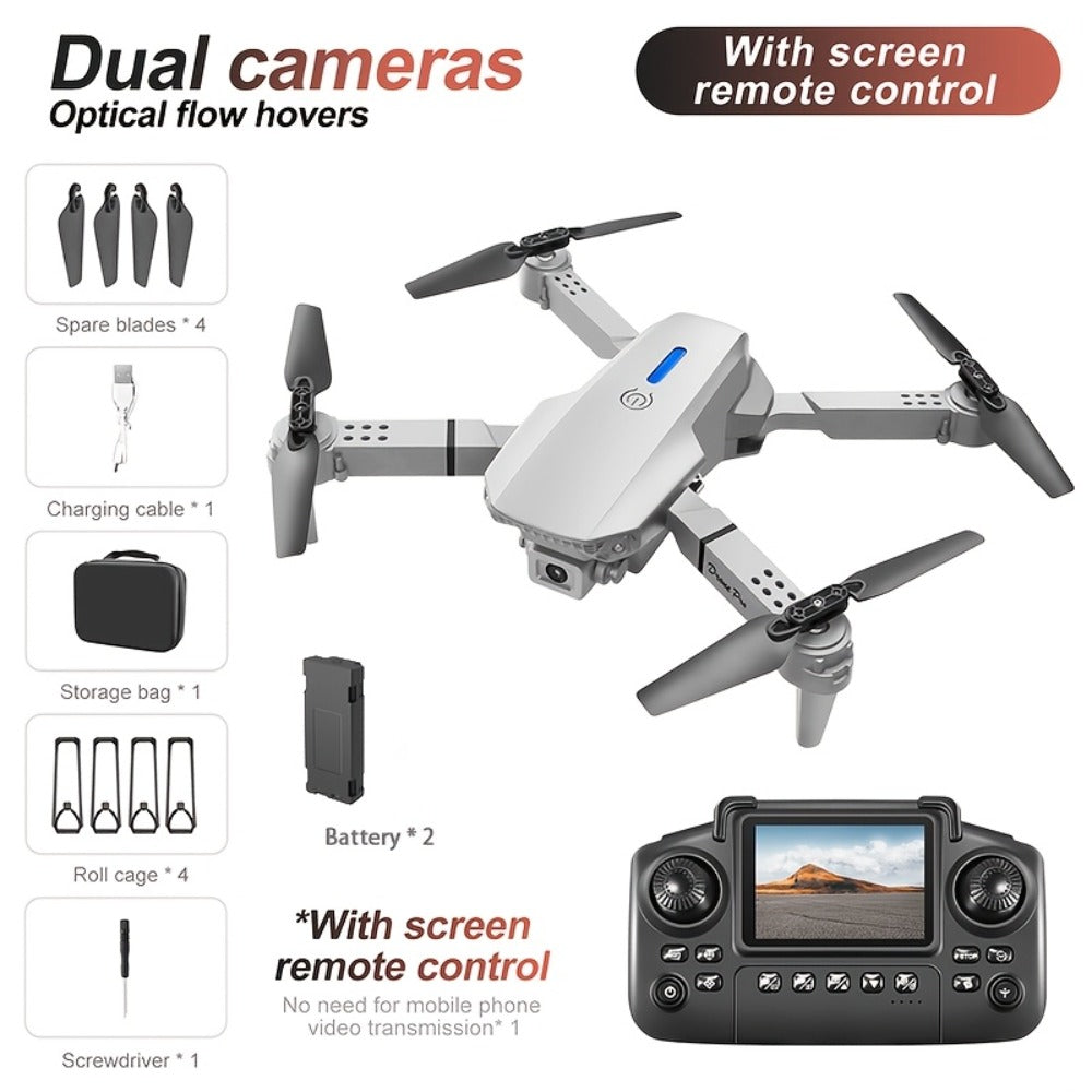 E88 Pro Max Foldable Camera Drone – Auto Hover & Obstacle Avoidance – product detail angle