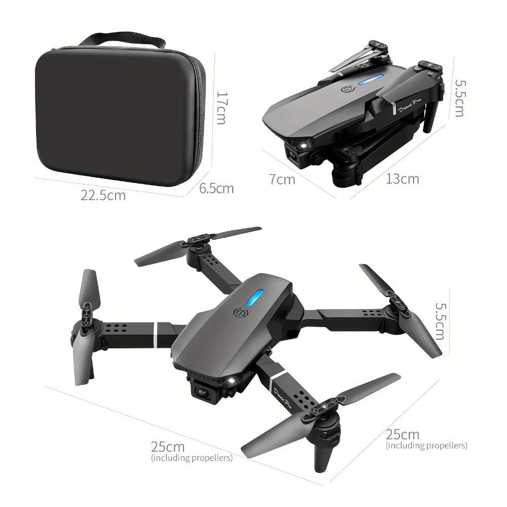 E88 Pro Max Foldable Camera Drone – Auto Hover & Obstacle Avoidance – design and construction details