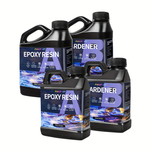 52 Oz (1.5L) Super Clear Epoxy Resin Kit - High Gloss, No Bubble, Fast Cure, Art Resin for Jewelry Making, River Table Tops, Tumblers, Molds, Art Wood Painting - Easy to Use, Low Odor, High Durability, Crystal Clear End