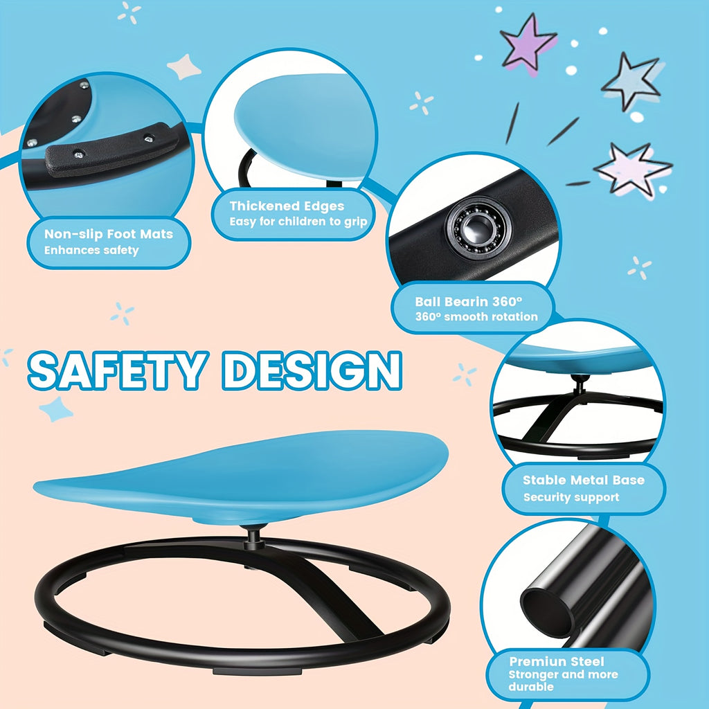 Rotating Rocking Chair for Kids: A Sensory Seat Crafted to Enhance Body Coordination, Requiring No Assembly, with a Non-Slip Feature That Is Perfect for Children with Autism - Great for Interactive Playtime Between Mothers And Their Children