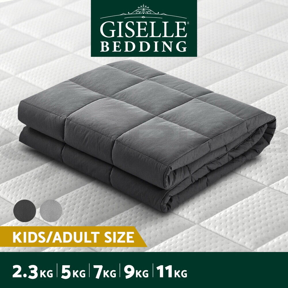 Giselle Weighted Blanket 7KG 9KG Kids 5KG 11/2.3KG Adult Relax Heavy Gravity