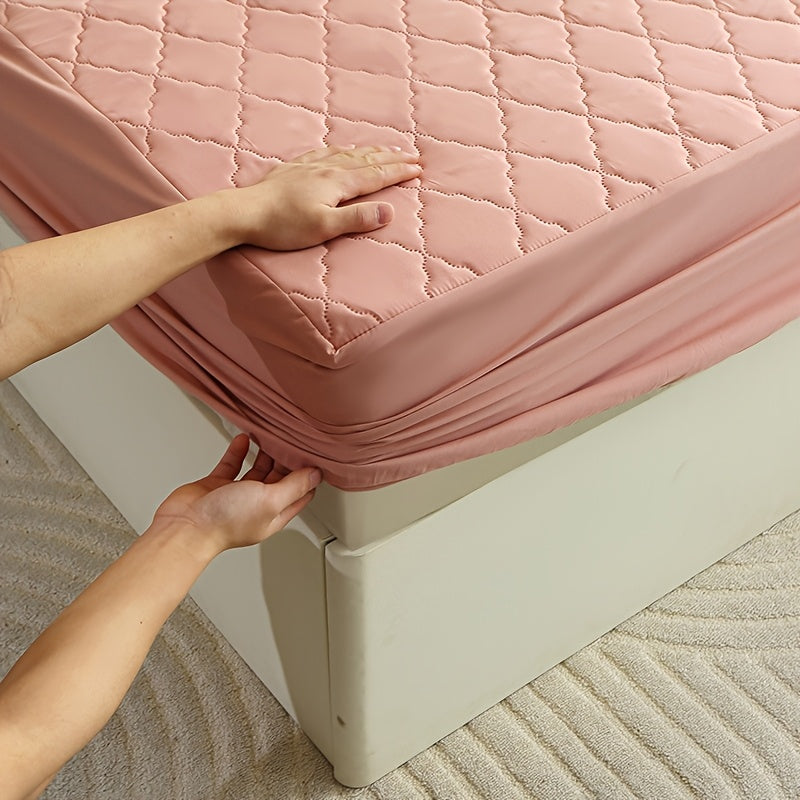 1pc/set Waterproof Mattress Protective Cover- Ultra Soft And Breathable Mattress Protective Cover, Waterproof Mattress Protective Cover That Fits Snugly Between Bed Sheets, Suitable for Room Decoration, Bedrooms, Guest Rooms, (excluding Pillowcases)