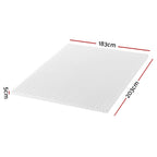 Egg-Crate Foam Mattress Topper – 5cm Cooling Fitted Bed Layer – product detail angle