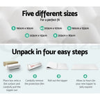 Egg-Crate Foam Mattress Topper – 5cm Cooling Fitted Bed Layer – additional product view 9