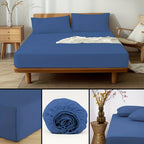 Egyptian Cotton Bed Sheet Set – 2200TC 3-Piece Deep-Pocket Bedding – alternate design view