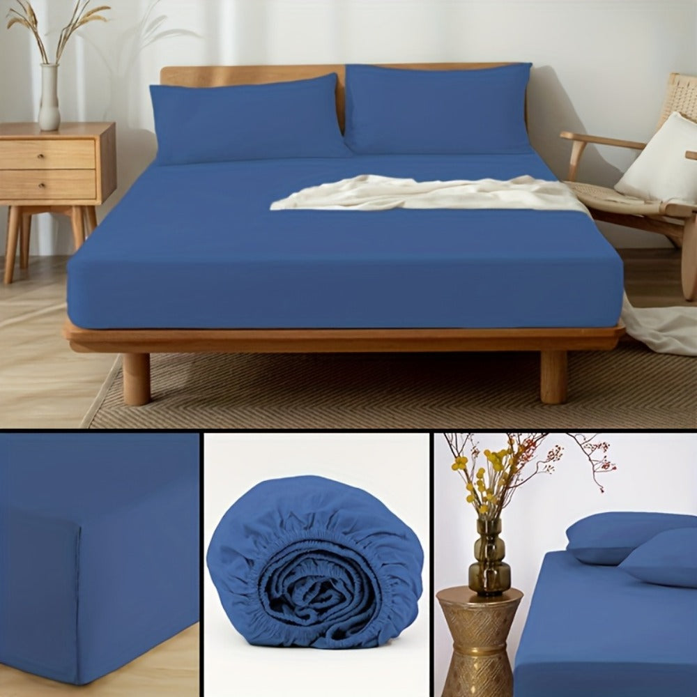 Egyptian Cotton Bed Sheet Set – 2200TC 3-Piece Deep-Pocket Bedding – alternate design view
