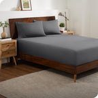 Egyptian Cotton Bed Sheet Set – 2200TC 3-Piece Deep-Pocket Bedding – product detail angle