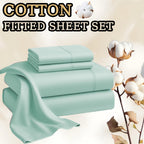 Egyptian Cotton Bed Sheet Set – 4-Piece 45.72cm Deep-Pocket Bedding – additional product view