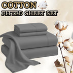 Egyptian Cotton Bed Sheet Set – 4-Piece 45.72cm Deep-Pocket Bedding – additional product view 24