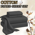 Egyptian Cotton Bed Sheet Set – 4-Piece 45.72cm Deep-Pocket Bedding – additional product view 26