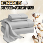 Egyptian Cotton Bed Sheet Set – 4-Piece 45.72cm Deep-Pocket Bedding – additional product view 28