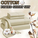 Egyptian Cotton Bed Sheet Set – 4-Piece 45.72cm Deep-Pocket Bedding – main product view