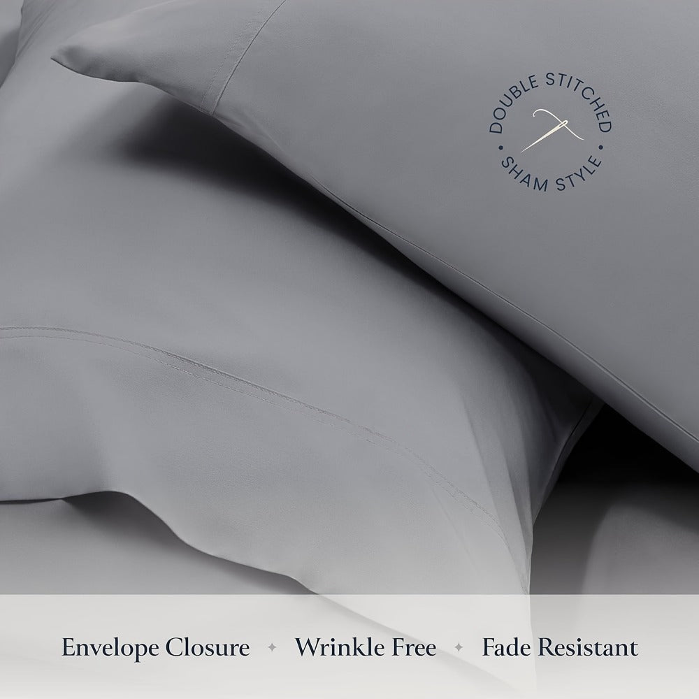 Egyptian Cotton Sheet Set - 2000TC 4-Piece Deep-Pocket Bedding – additional product view 12