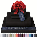 Egyptian Cotton Sheet Set - 2000TC 4-Piece Deep-Pocket Bedding – additional product view 16