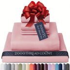 Egyptian Cotton Sheet Set - 2000TC 4-Piece Deep-Pocket Bedding – additional product view 23