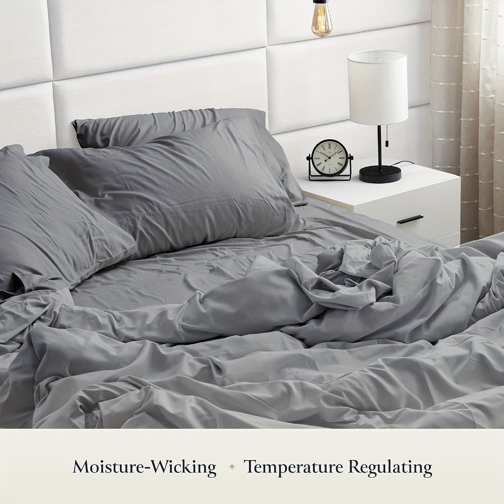 Egyptian Cotton Sheet Set - 2000TC 4-Piece Deep-Pocket Bedding – additional product view 25