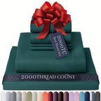 Egyptian Cotton Sheet Set - 2000TC 4-Piece Deep-Pocket Bedding – additional product view 27