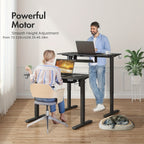 Electric Standing Desk - Adjustable 100 x 55 cm Desktop – additional product view