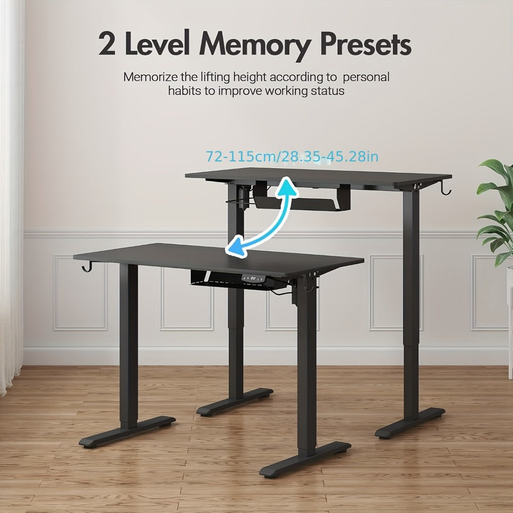 Electric Standing Desk - Adjustable 100 x 55 cm Desktop – alternate design view