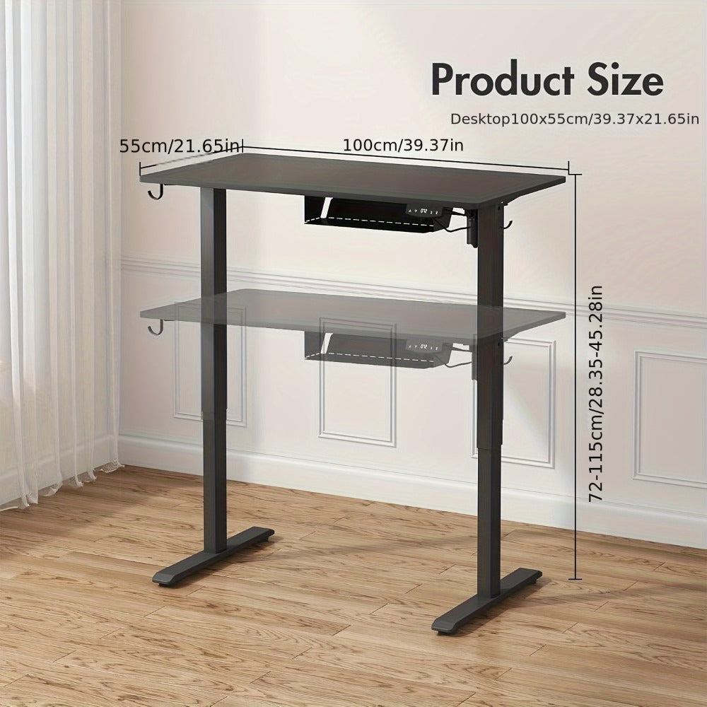 Electric Standing Desk - Adjustable 100 x 55 cm Desktop – alternate product view