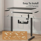 Electric Standing Desk - Adjustable 100 x 55 cm Desktop – design and construction details