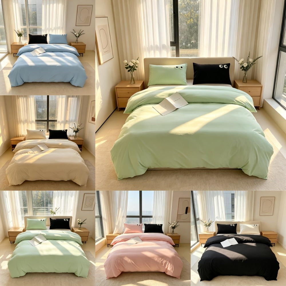 Embroidered Duvet Cover Set – 3-Piece Soft Bedroom Bedding – main product view