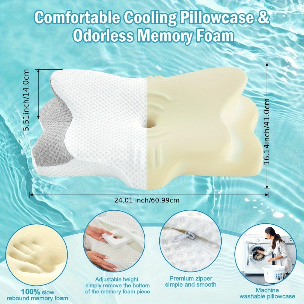 Ergonomic Contour Sleep Pillow detail view 2 for Australian shoppers