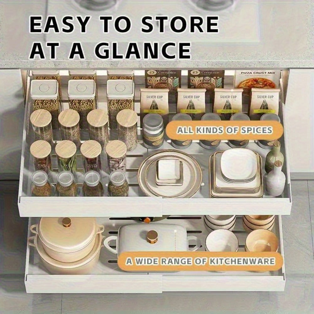 Expandable Pull-Out Cabinet Organiser – Slide-Out Kitchen Storage – additional product view