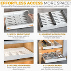 Expandable Pull-Out Cabinet Organiser – Slide-Out Kitchen Storage – alternate design view