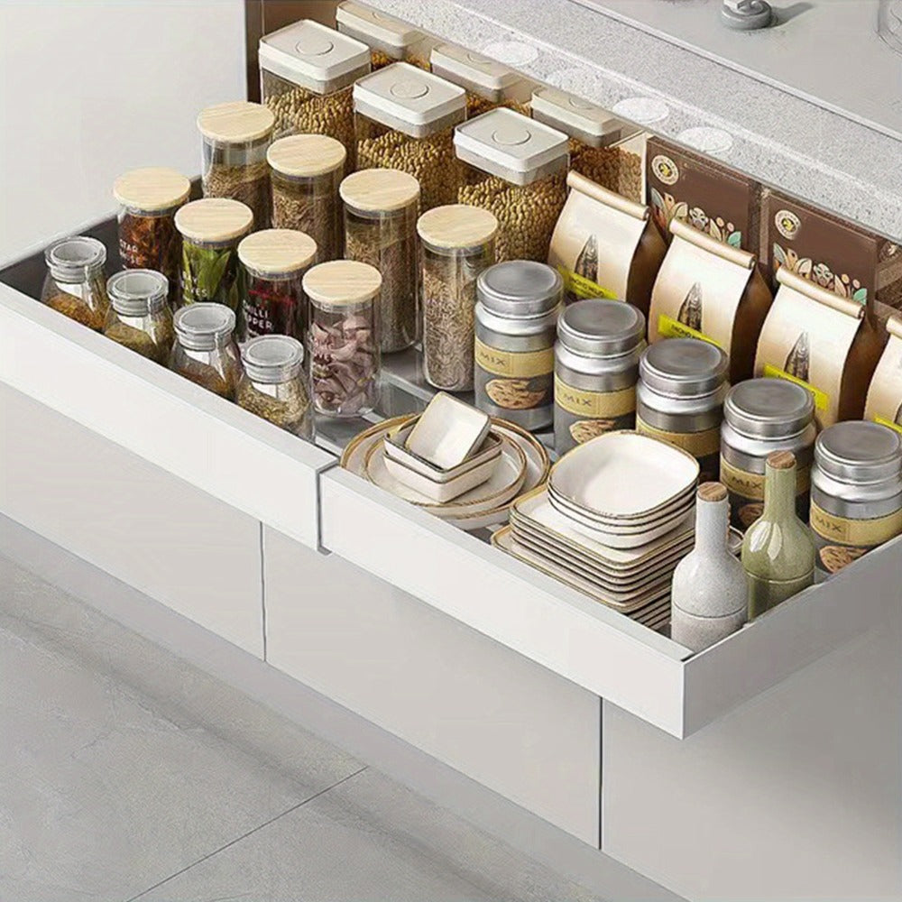 Expandable Pull-Out Cabinet Organiser – Slide-Out Kitchen Storage – alternate product view
