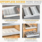 Expandable Pull-Out Cabinet Organiser – Slide-Out Kitchen Storage – additional product view 12