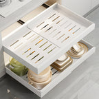 Expandable Pull-Out Cabinet Organiser – Slide-Out Kitchen Storage – feature reference