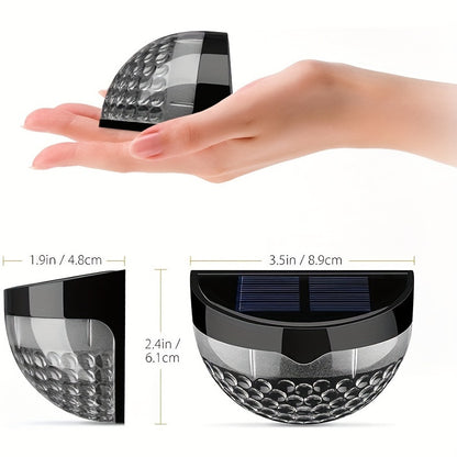 5/10x Outdoor LED Solar Powered Fence Wall Lights Garden Step Path Decking Lamp