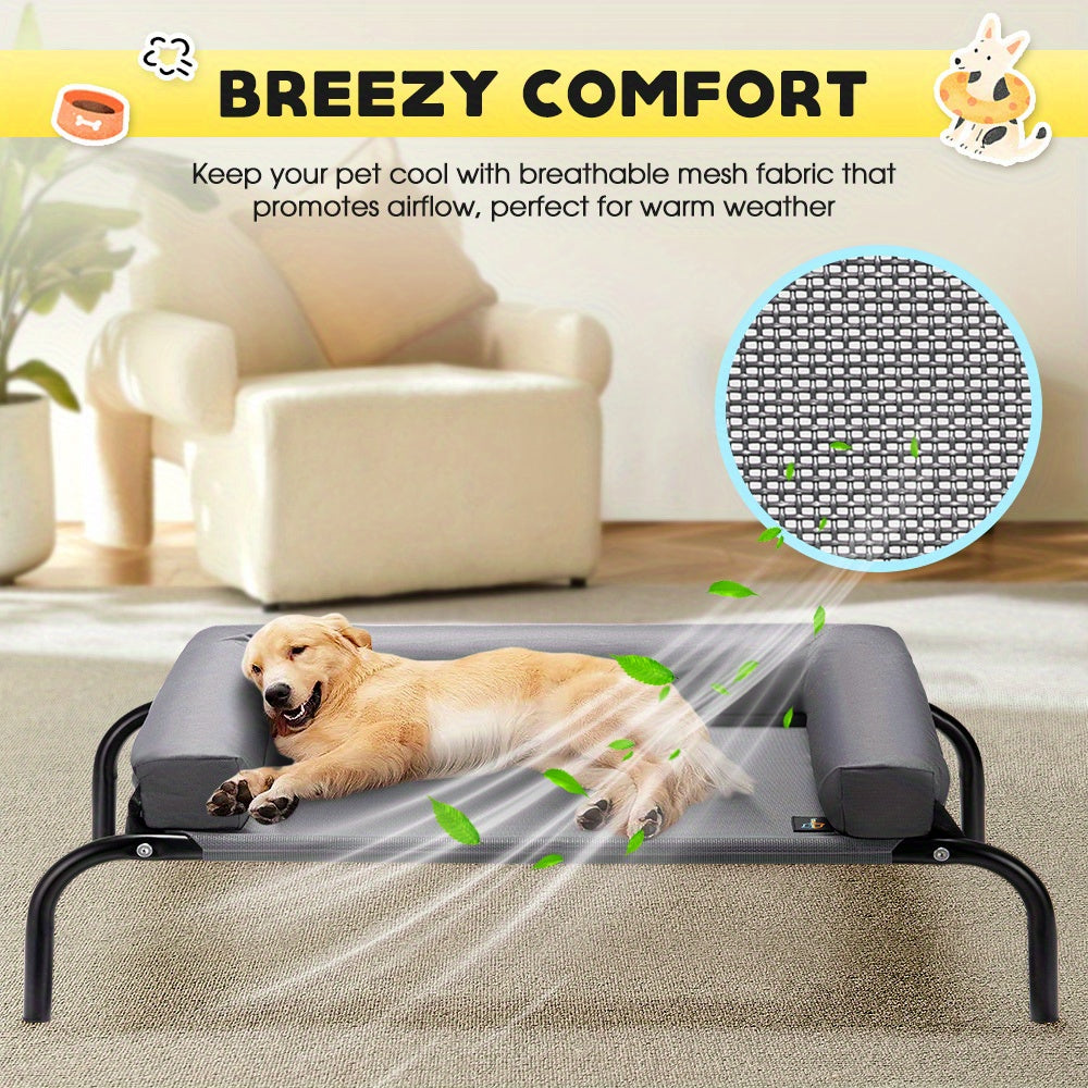 Washable Cooling Dog Bed with Pillows product detail 17