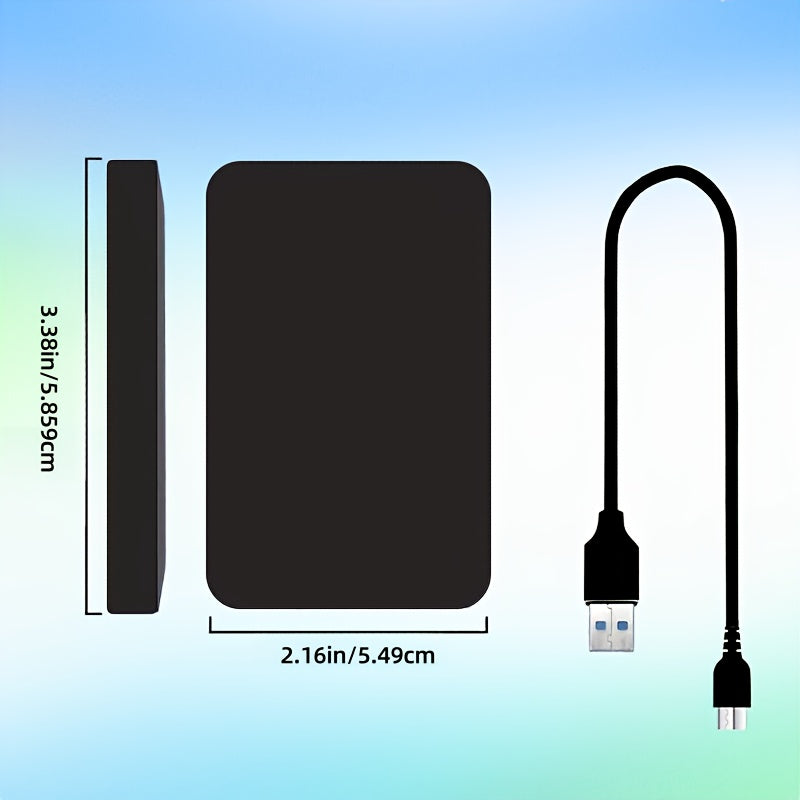 4TB High Speed Portable External Hard Drive USB 3.0 - Tool-Free Installation, PC/ Laptop/Office Large Capacity HDD, ExFAT File System, /Video/Music Extended Backup (Black), Portable Storage Drive, Office Data Storage, Stylish Design