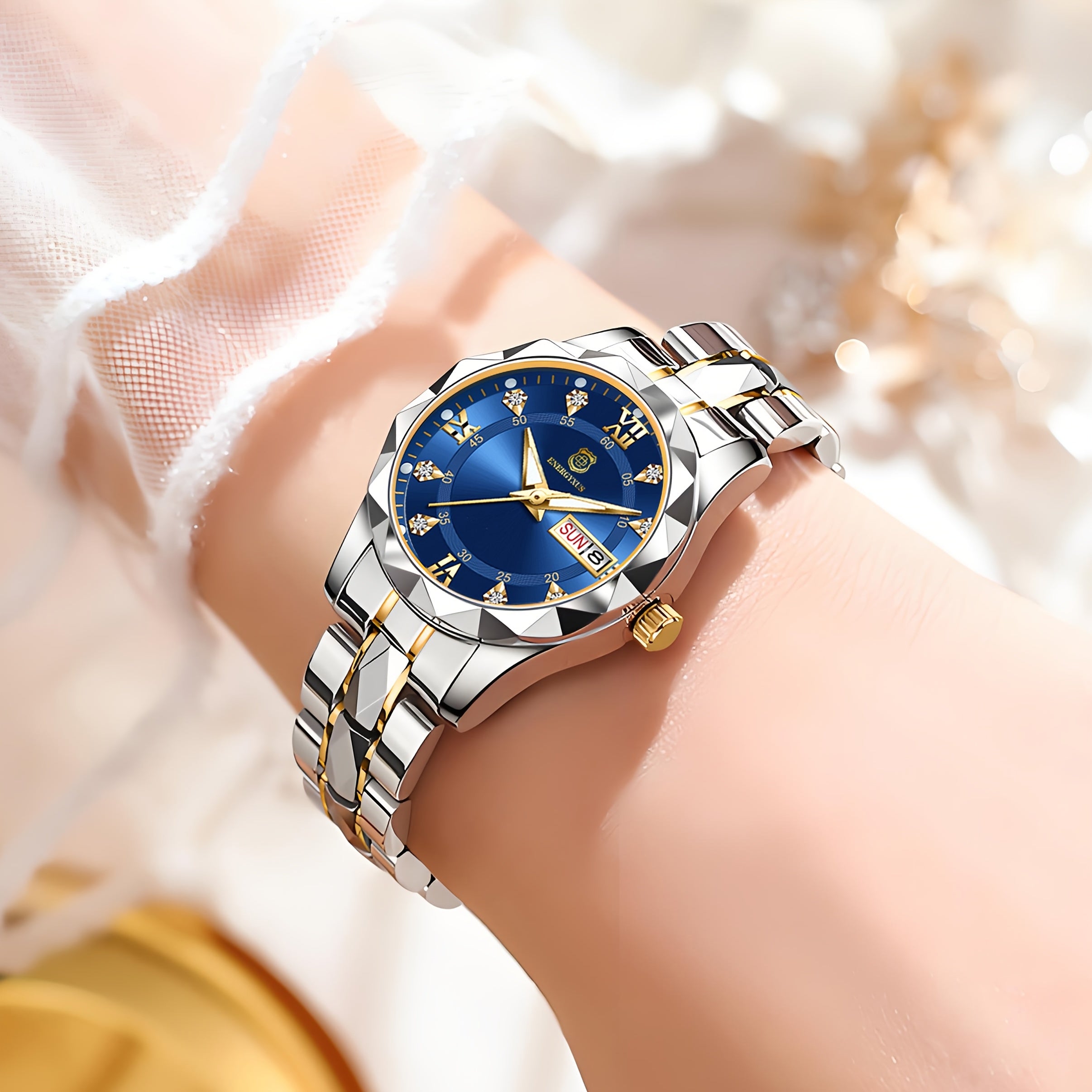 Couple Watches Fashion Valentine's Day Gift Stainless Steel Watch Men Women Watch